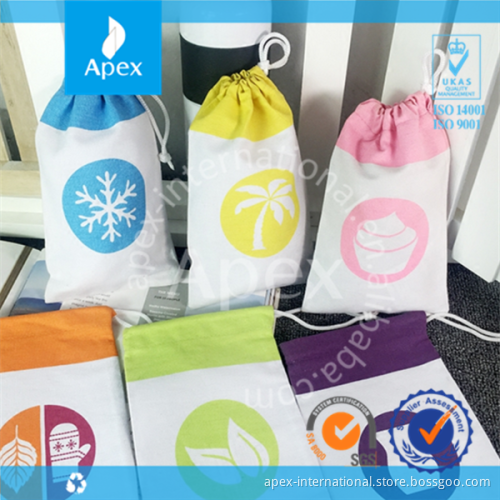 Wholesale canvas small drawstring gift bag